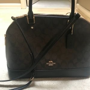 Coach Sierra Satchel Signature Coated Canvas Handb